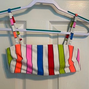 Aerie Striped Bikini Bandeau Top